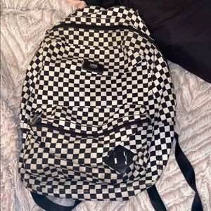 Checkered vans back pack